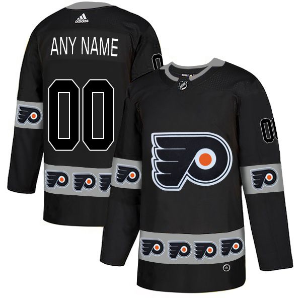 Men Philadelphia Flyers #00 Any name Black Adidas Fashion NHL Jersey